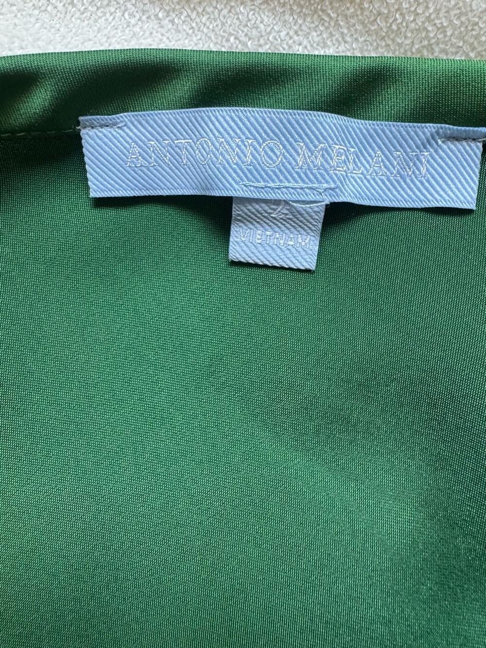 ANTONIO MELANI Green Long Sleeve Satin Set - Picture 5 of 5
